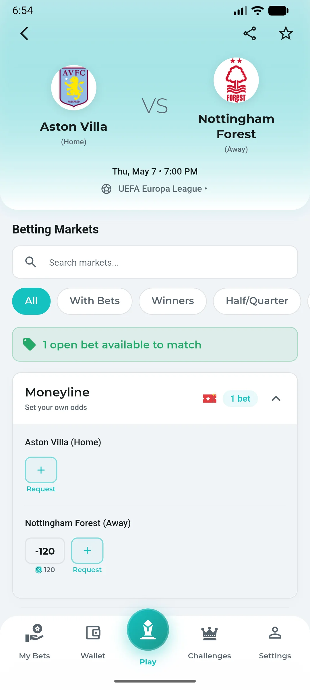Event Profile — Markets